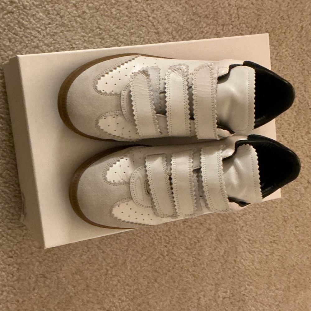 Women’s size 37 Isabel Marant  White and Black Sneakers